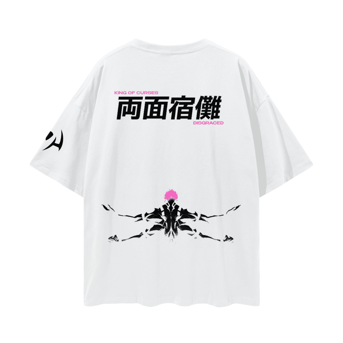 King of Curses White Streetwear Shirt - AY - Line Anime