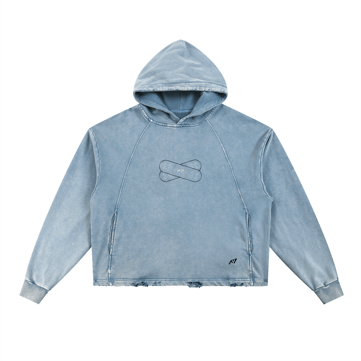 The Doctor Frayed - Hem Hoodie - AY - Line Anime