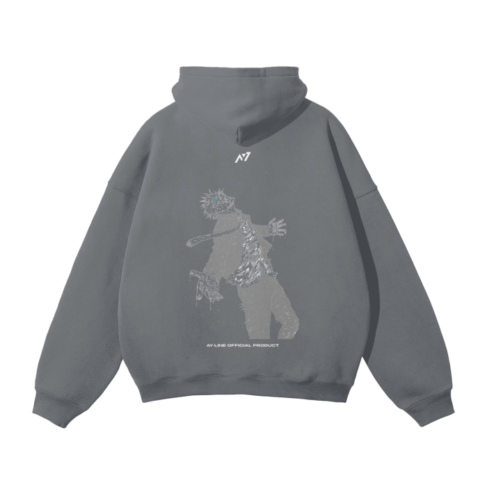 RCT Resurrection Streetwear Hoodie Black and Grey - AY - Line Anime