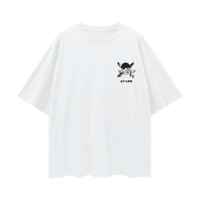 Zoro Graffiti Streetwear Shirt White - AY - Line Anime