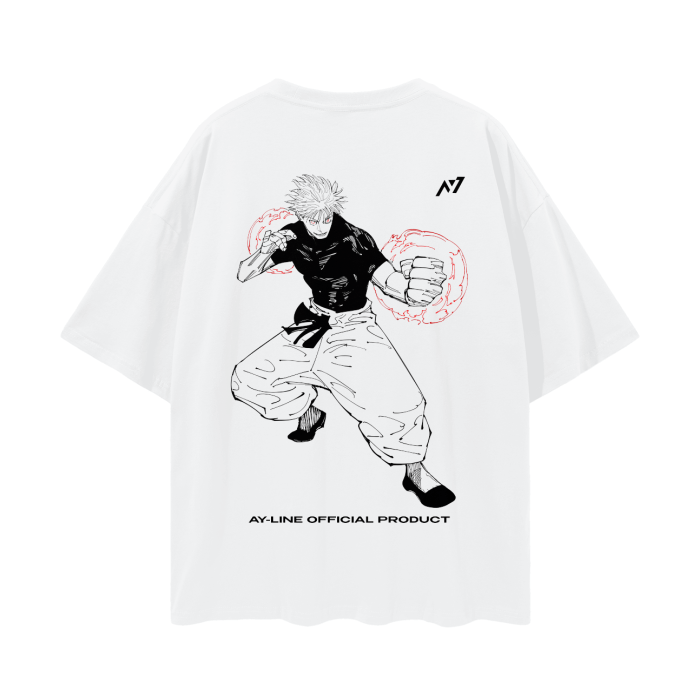 The Strongest Streetwear Shirt White - AY - Line Anime