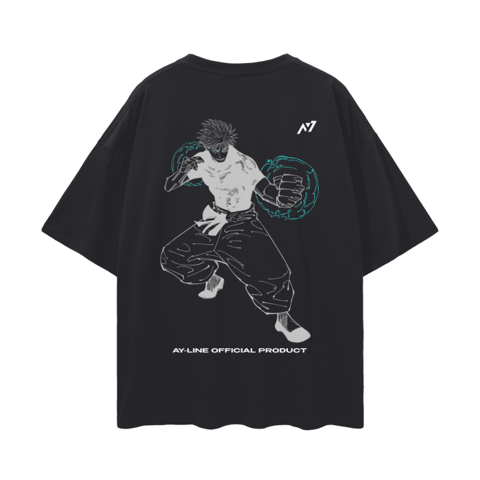 The Strongest Streetwear Shirt Black - AY - Line Anime