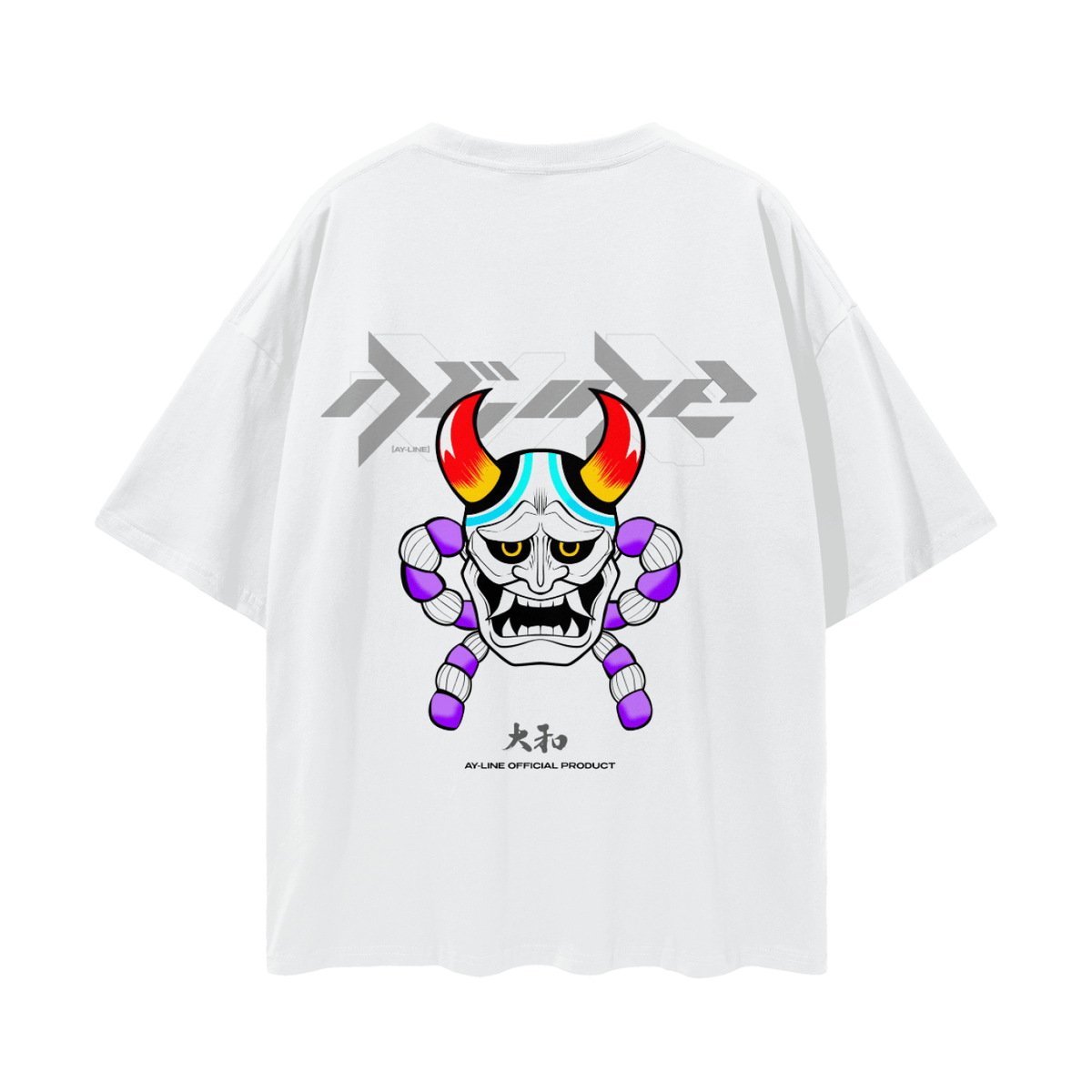 Celestial Oni Streetwear Shirt White - AY - Line Anime