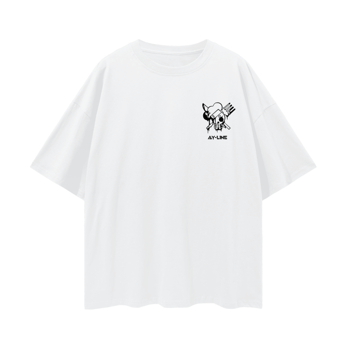 Black Leg Graffiti Streetwear Shirt White - AY - Line Anime