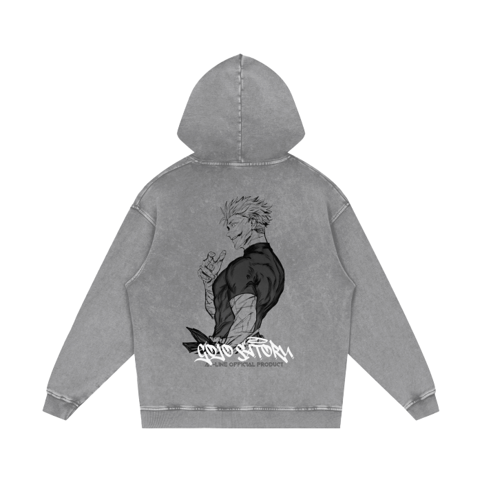 The Honored One Streetwear Washed Hoodie - AY - Line Anime