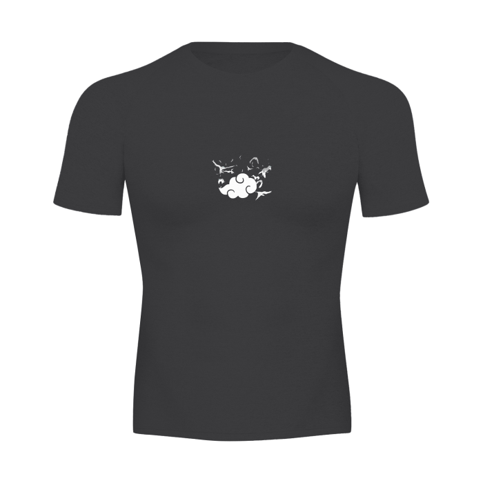Dark Raven 2.0 Compression Shirt Black - AY - Line Anime