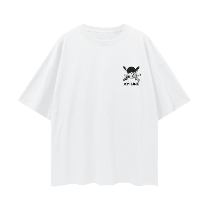 Pirate Hunter Graffiti 2.0 Streetwear Shirt White - AY - Line Anime