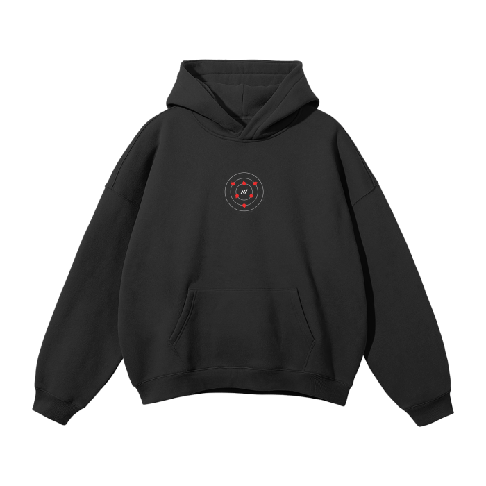 Eye of the Moon Streetwear Hoodie Black - AY - Line Anime
