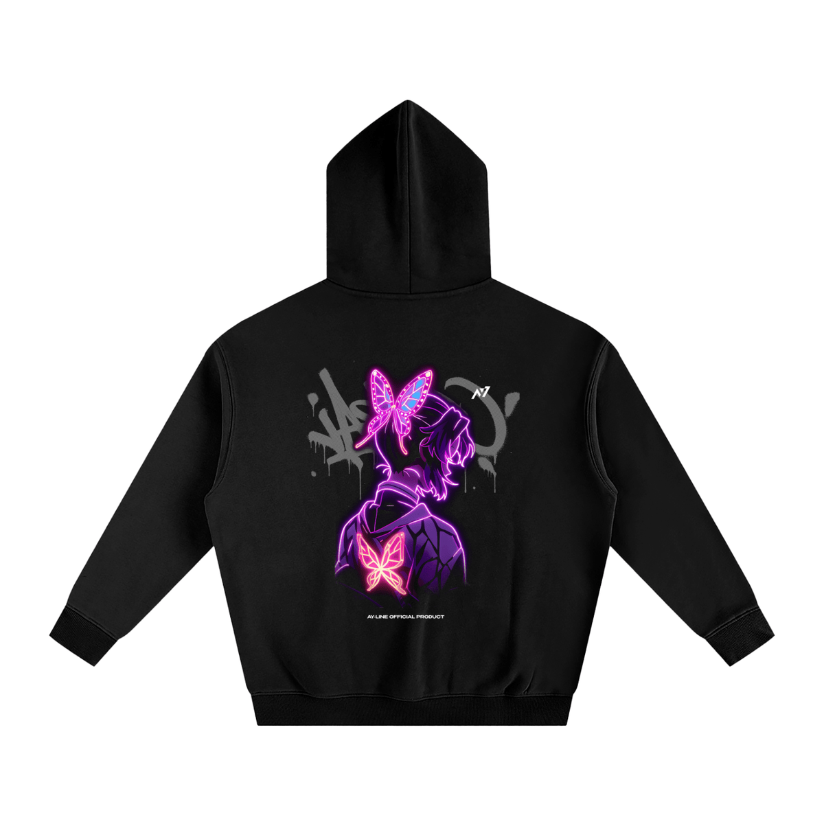 Butterfly Mist Streetwear Hoodie - AY - Line Anime