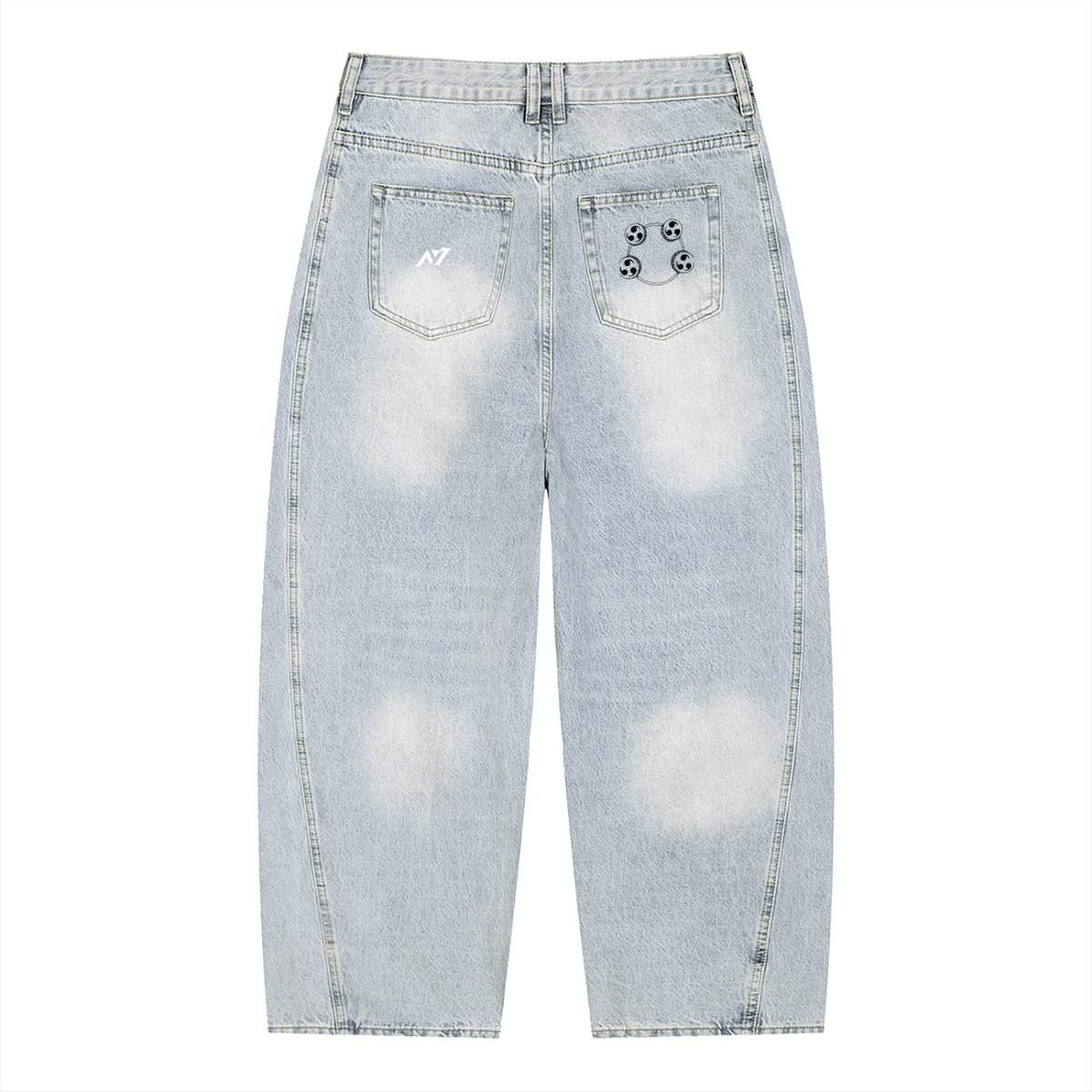 Thunder God Barrel Leg Jeans - AY - Line Anime