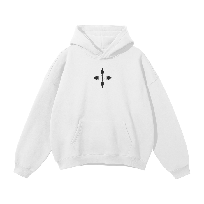 Dark Charisma Spider Streetwear Hoodie White - AY - Line Anime