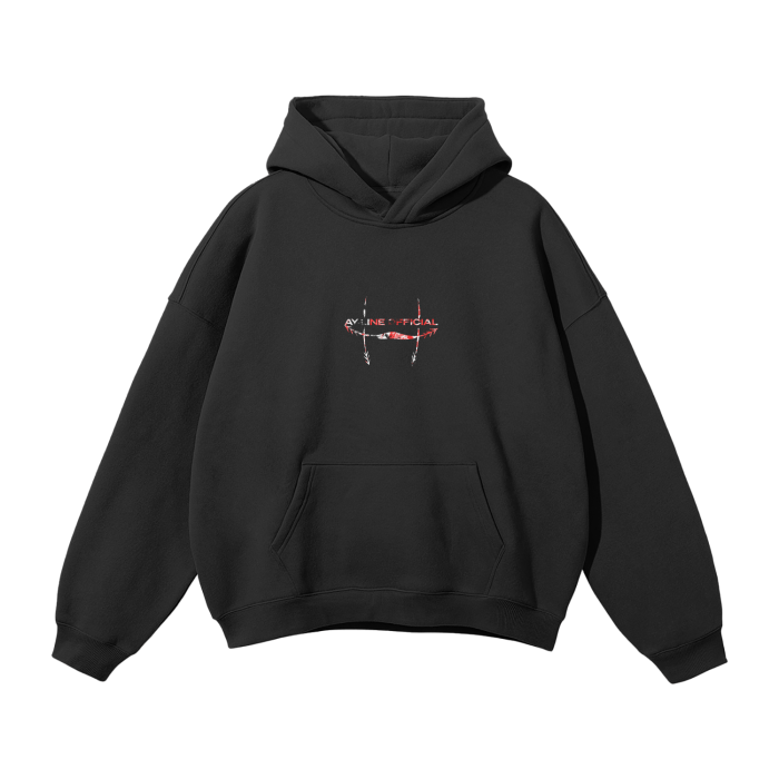 Crimson Flow Streetwear Hoodie - AY - Line Anime