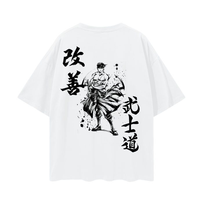 Zoro Graffiti Streetwear Shirt White - AY - Line Anime