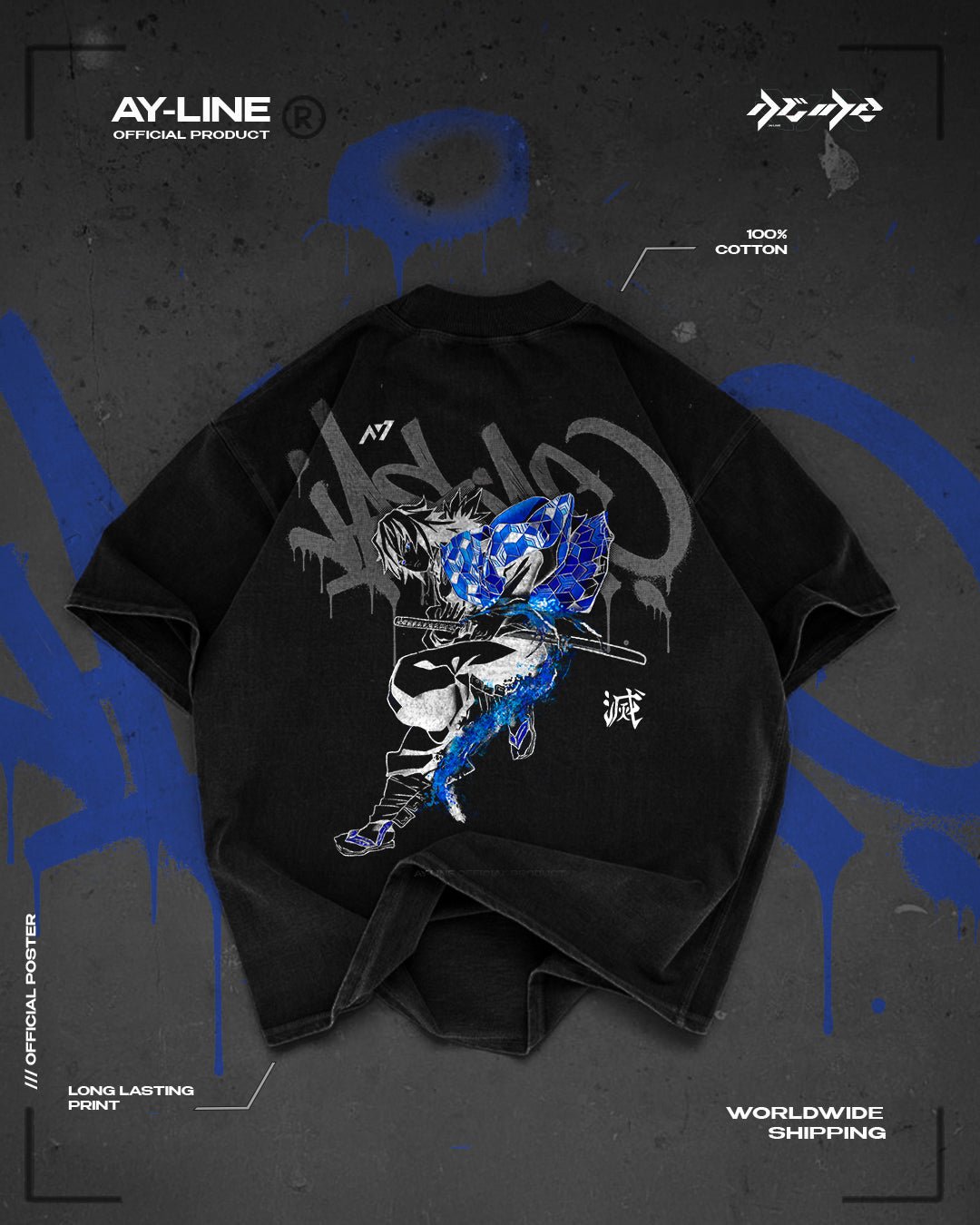 Water Breathing Streetwear Shirt - AY - Line Anime