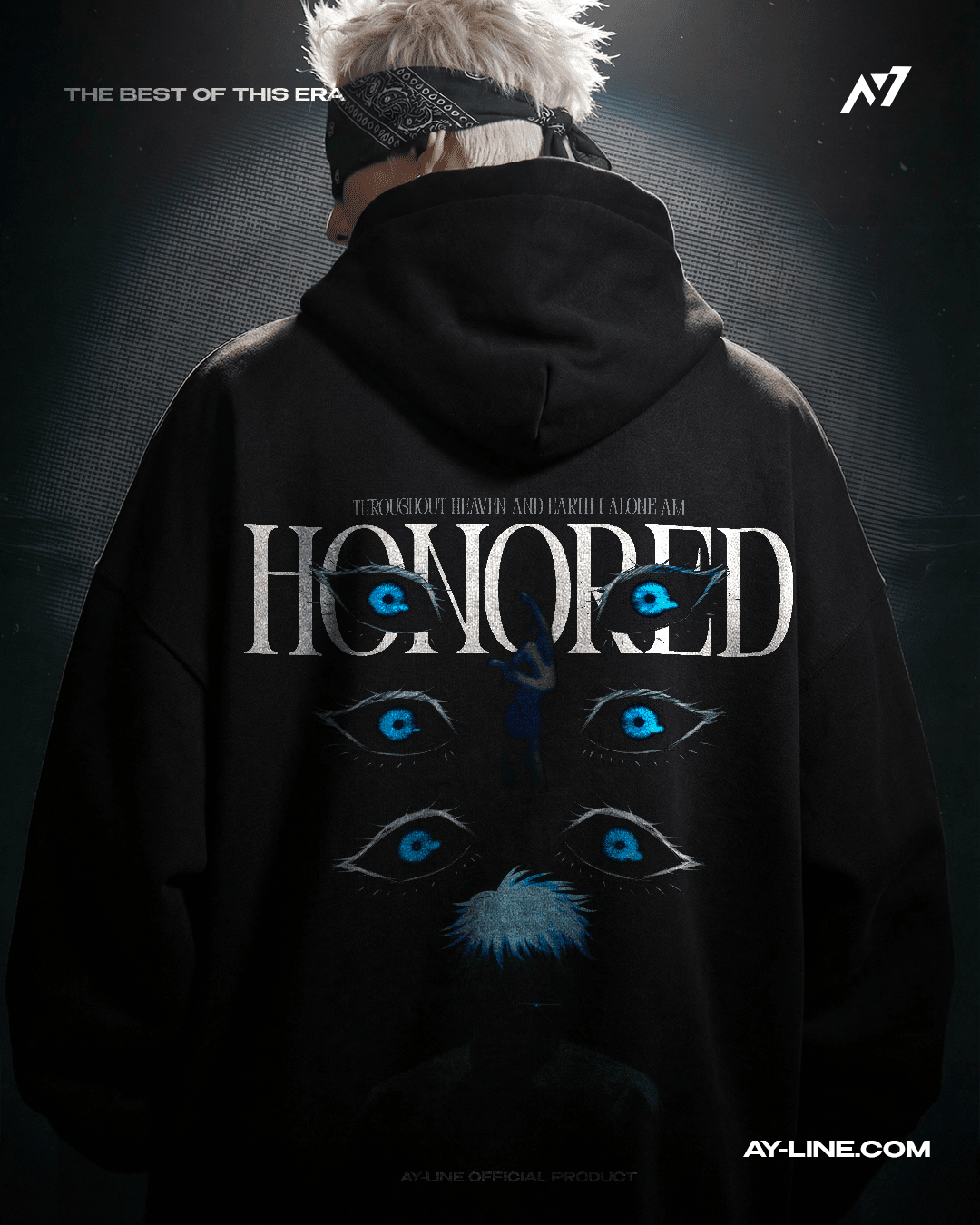 HONORED Streetwear Hoodie - AY - Line Anime