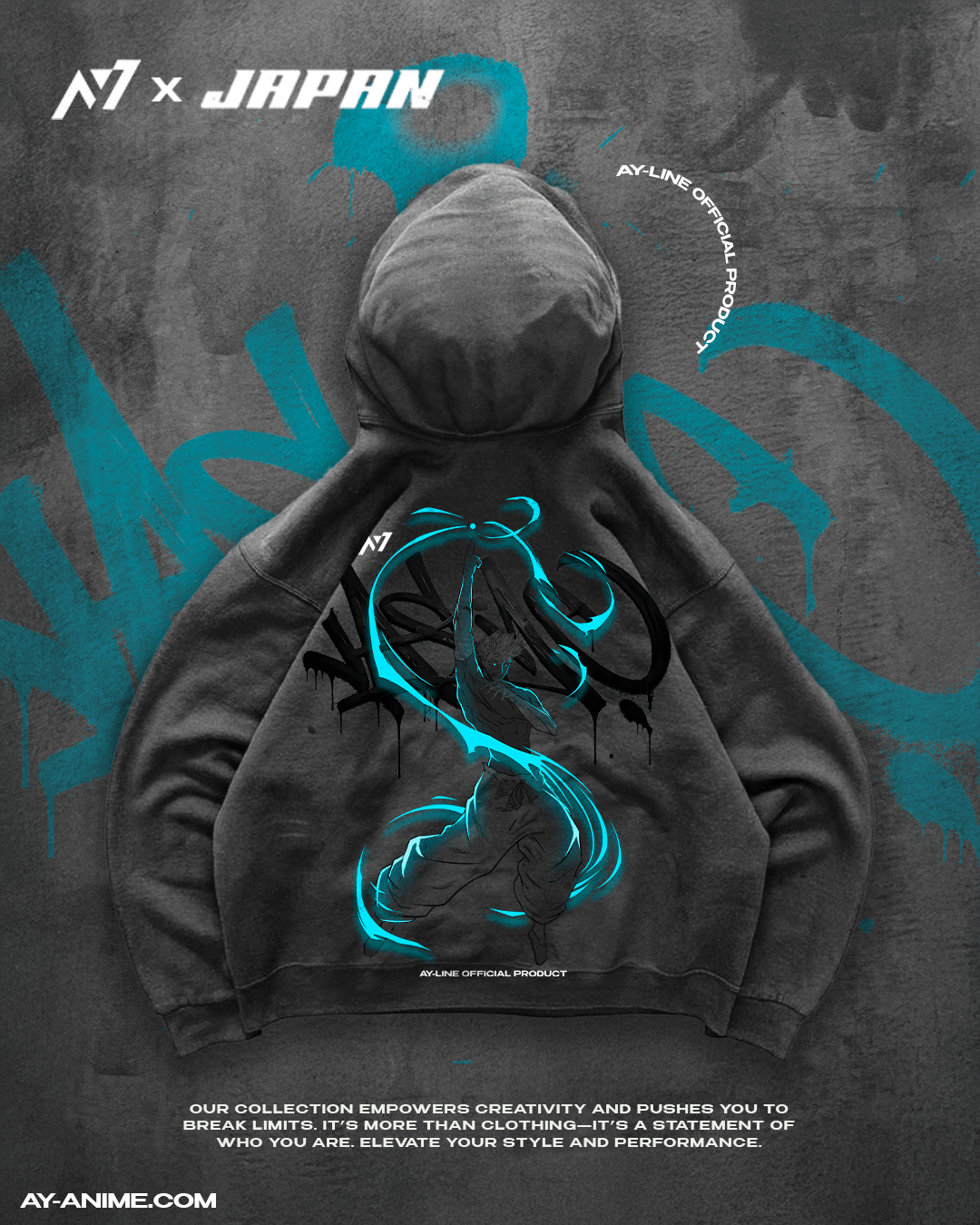 The Honored One 4.0 Streetwear Hoodie - AY - Line Anime