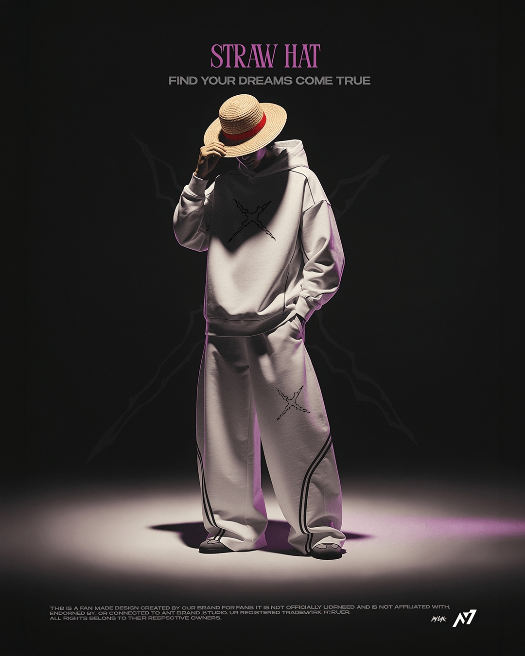 Straw Hat Streetwear Hoodie - AY-Line Anime