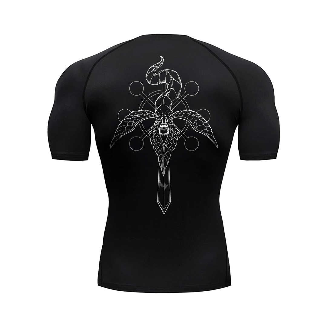 Wheel of Destruction Sword Compression Shirt - AY - Line Anime