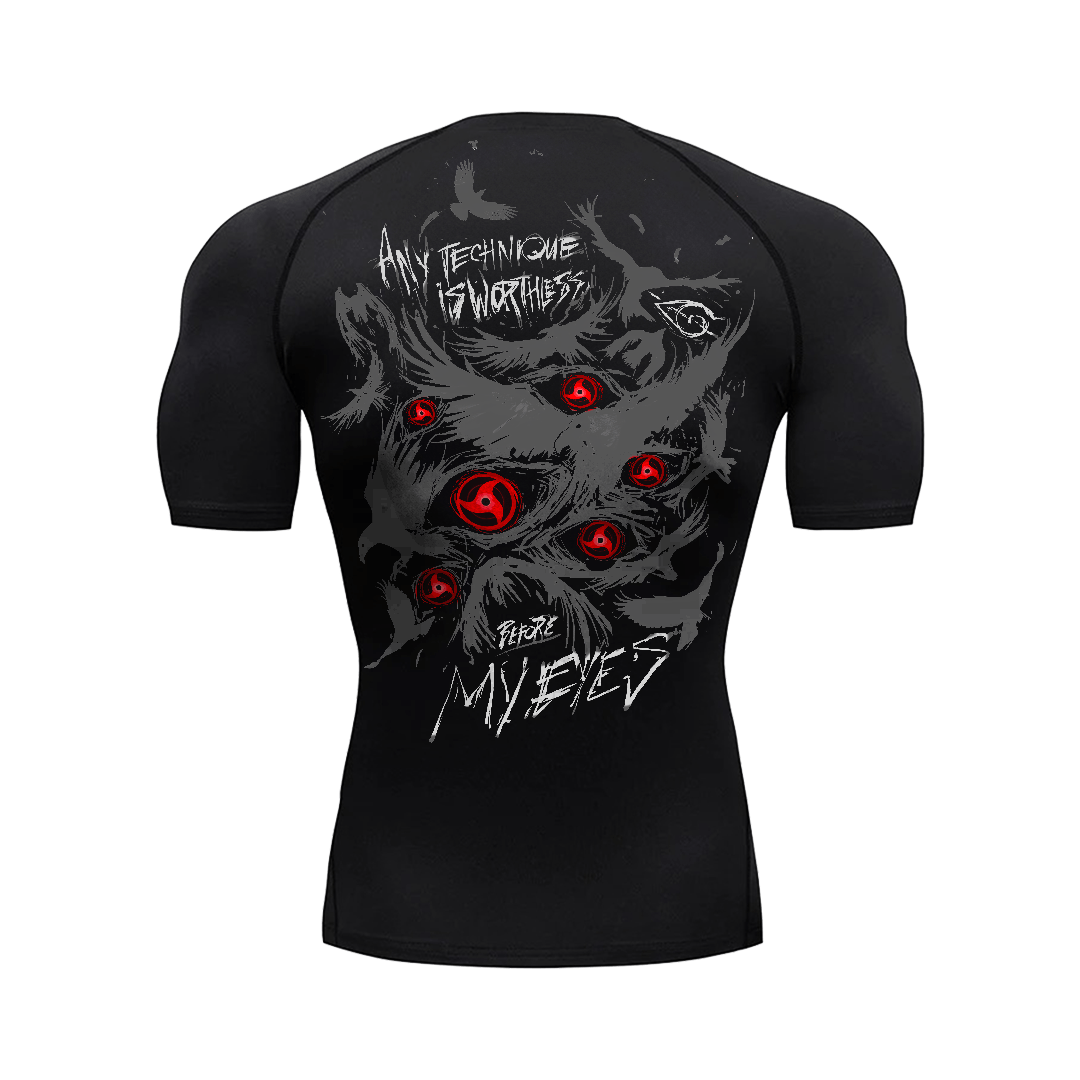 Dark Raven 2.0 Compression Shirt Black - AY - Line Anime