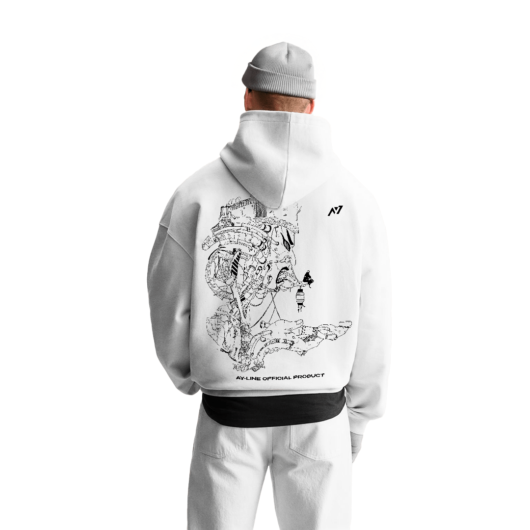 Cycle of Despair Streetwear Hoodie White - AY - Line Anime