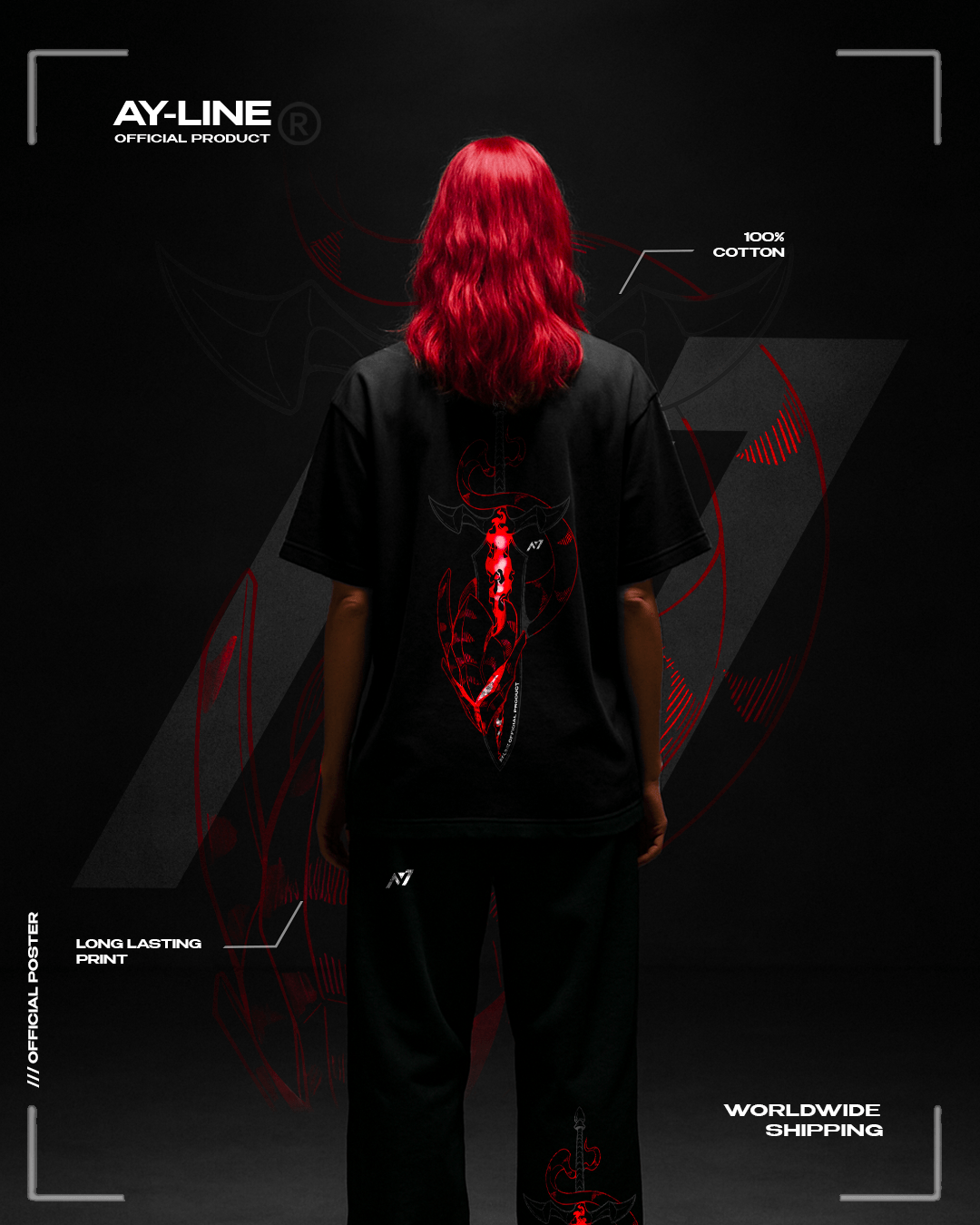 Demonic Blade Streetwear Shirt - AY - Line Anime