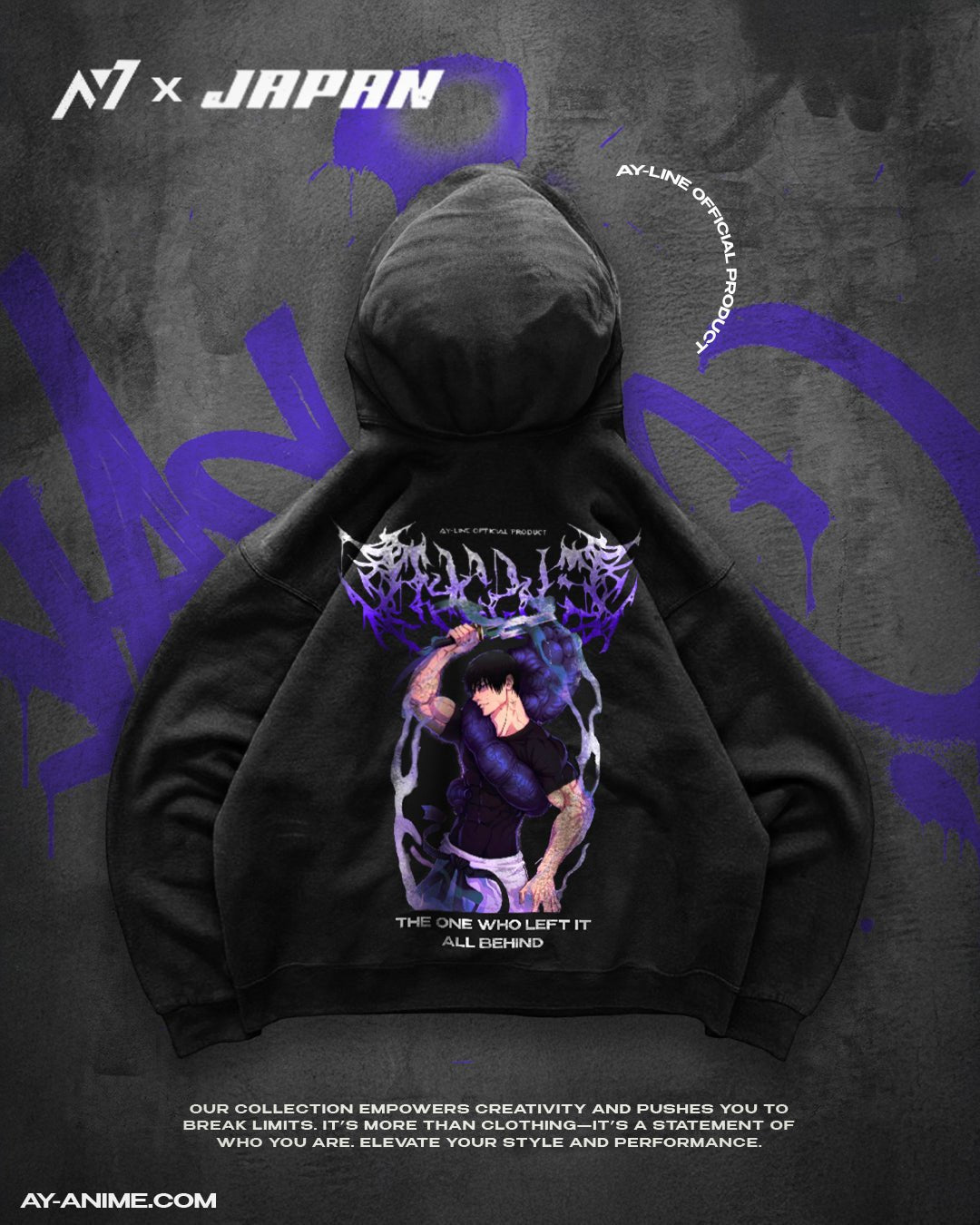 The One Who Left It All Behind Streetwear Hoodie - AY - Line Anime
