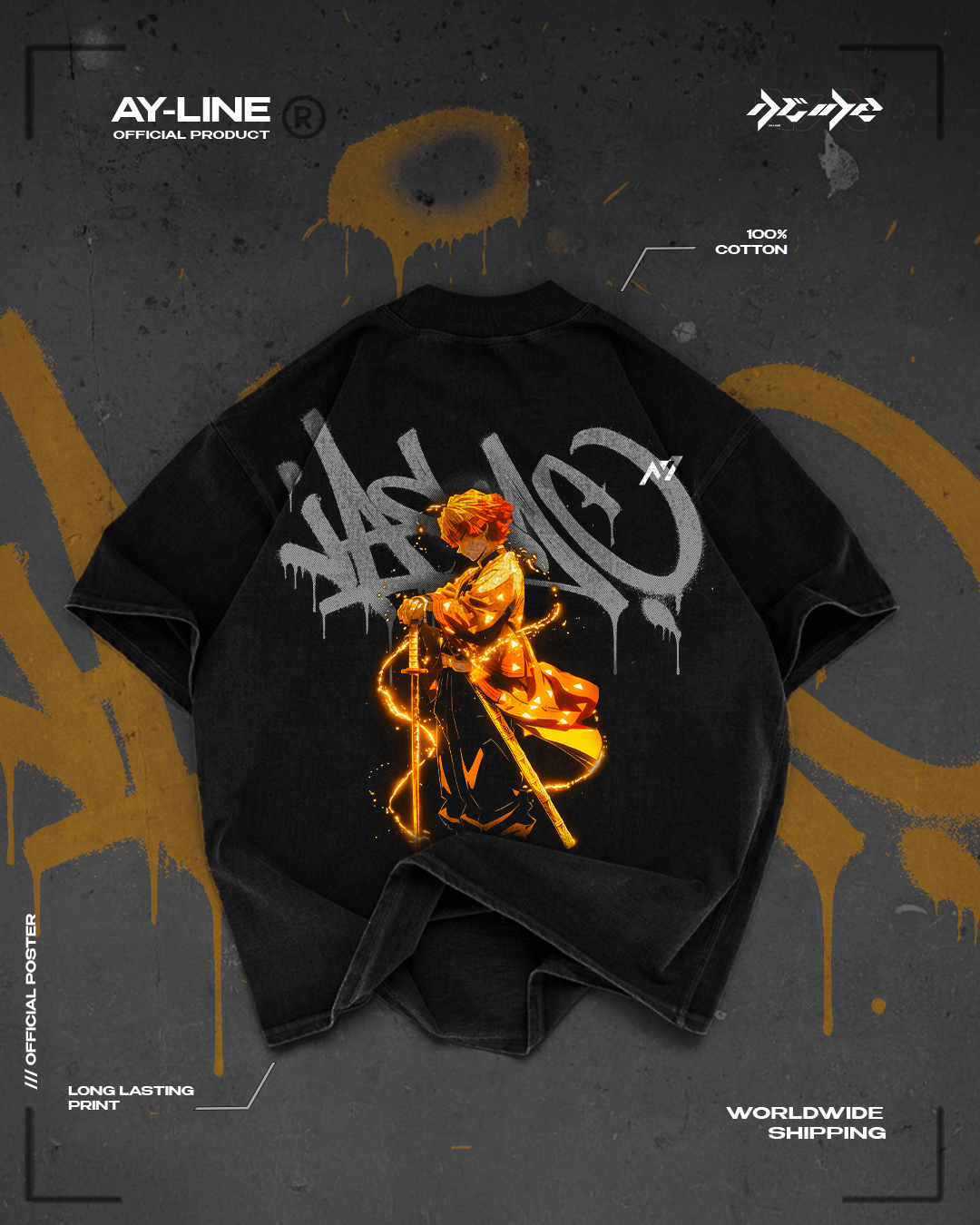 Lightning Soul Streetwear Shirt - AY - Line Anime