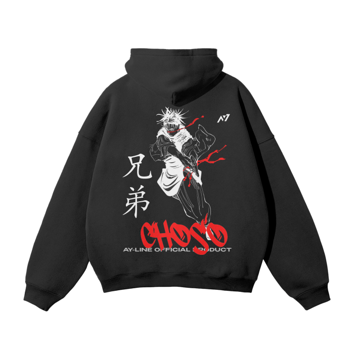 Crimson Flow 2.0 Streetwear Hoodie - AY - Line Anime
