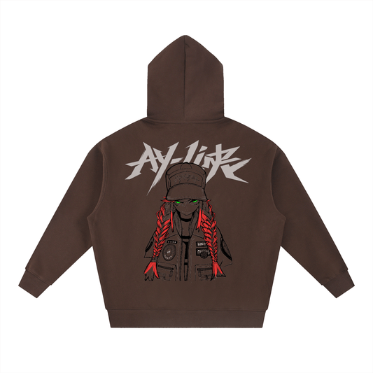 Emerald Glare Streetwear Hoodie - AY - Line Anime