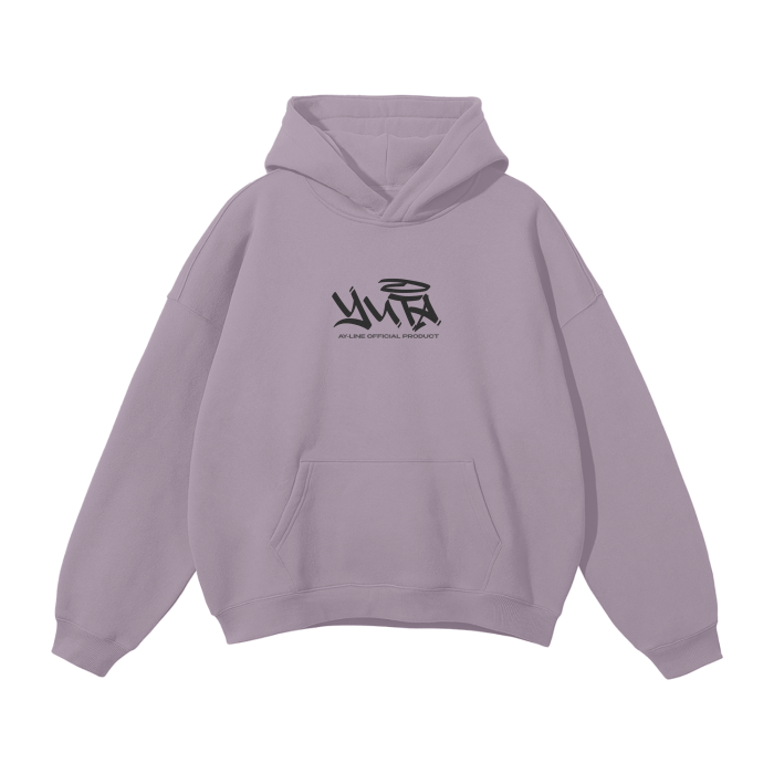 Cursed Companion Graffiti Streetwear Hoodie Purple - AY - Line Anime