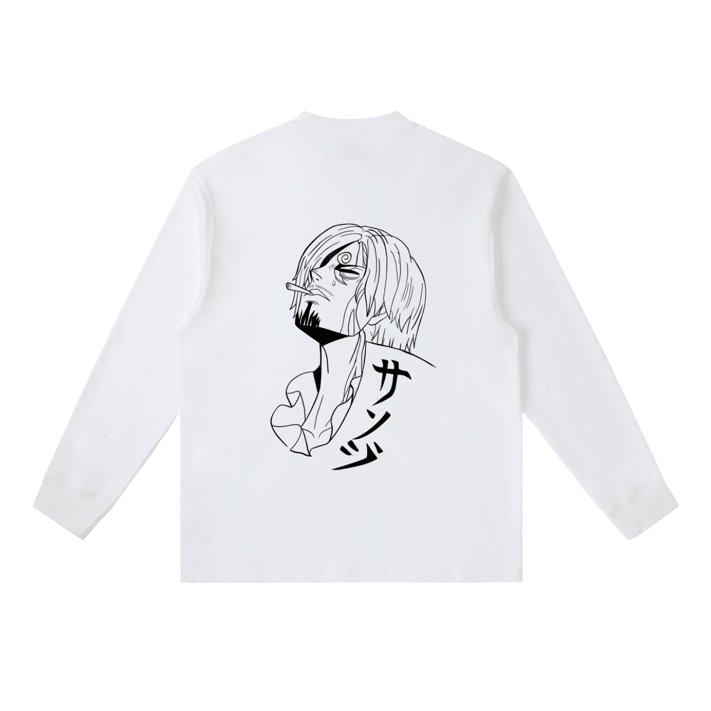 Black Leg Crewneck Long - Sleeve - AY - Line Anime