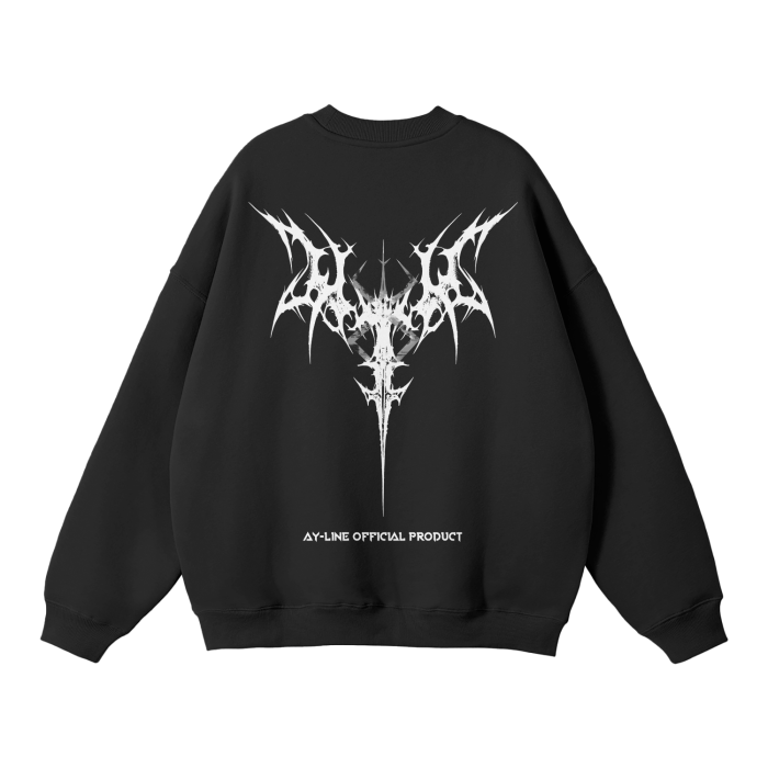 Brand of Sacrifice 2.0 Streetwear Sweatshirt Black - AY - Line Anime