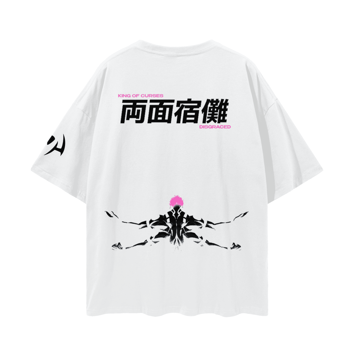 King of Curses White Streetwear Shirt - AY - Line Anime