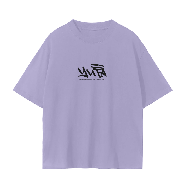 Cursed Companion Graffiti Streetwear Shirt Purple - AY - Line Anime