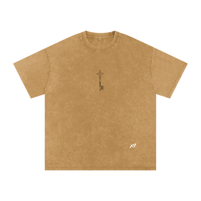 The Unforgiven Path Washed Streetwear Shirt - AY - Line Anime