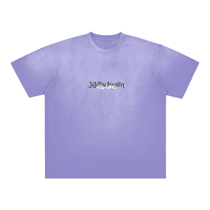 Clap and Crush Streetwear Shirt Purple Washed Heavy Weight - AY - Line Anime