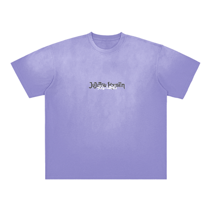 Clap and Crush Streetwear Shirt Purple Washed Heavy Weight - AY - Line Anime