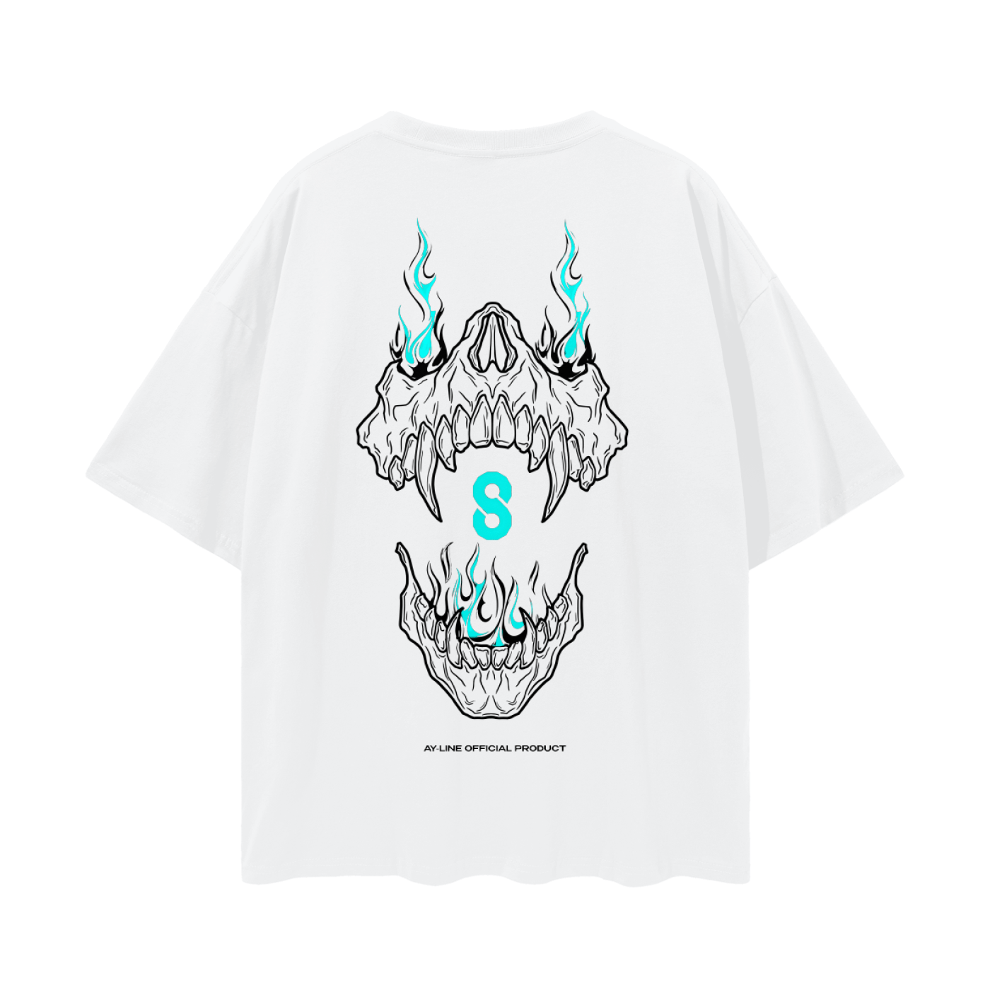 Monster Uprising Streetwear Shirt White and Black - AY - Line Anime
