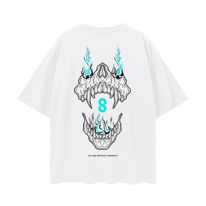 Monster Uprising Streetwear Shirt White and Black - AY - Line Anime