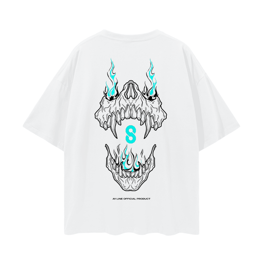 Monster Uprising Streetwear Shirt White and Black - AY - Line Anime