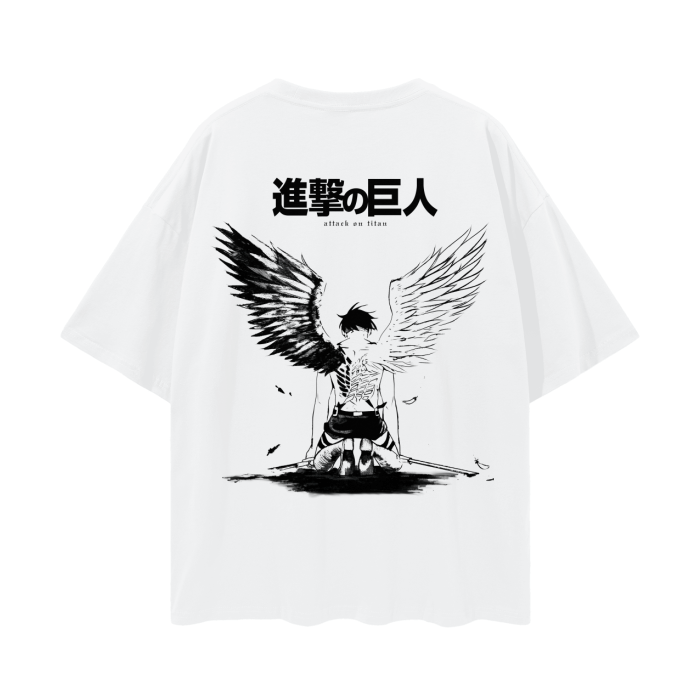 Wings of Destruction Streetwear Shirt White - AY - Line Anime