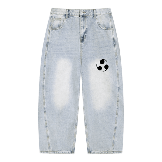 Thunder God Barrel Leg Jeans - AY - Line Anime