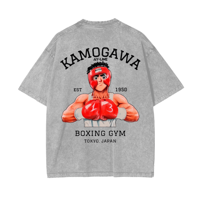 Rising Knockout Streetwear Shirt Washed - AY - Line Anime