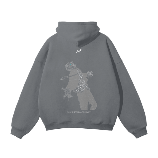 RCT Resurrection Streetwear Hoodie Black and Grey - AY - Line Anime