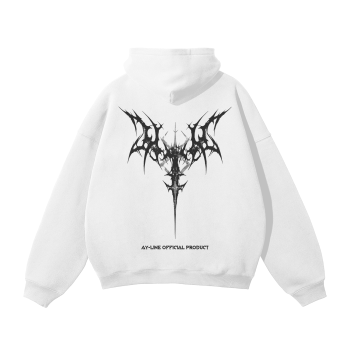 Brand of Sacrifice 2.0 Streetwear Hoodie White - AY - Line Anime