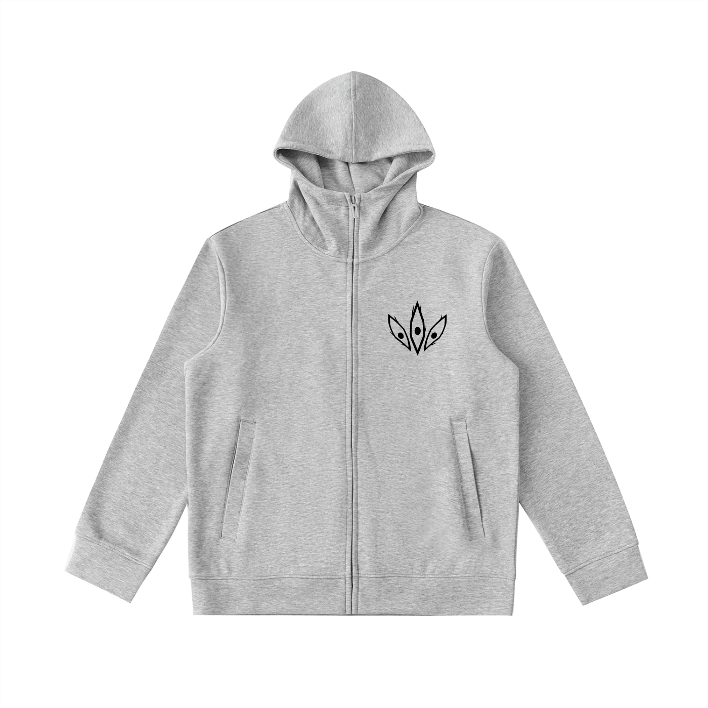 Third Eye Streetwear Zip - Up Hoodie - AY - Line Anime