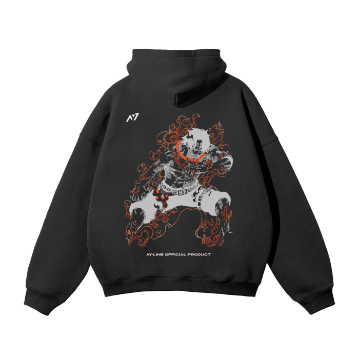 Flame Rogue Streetwear Hoodie - AY - Line Anime