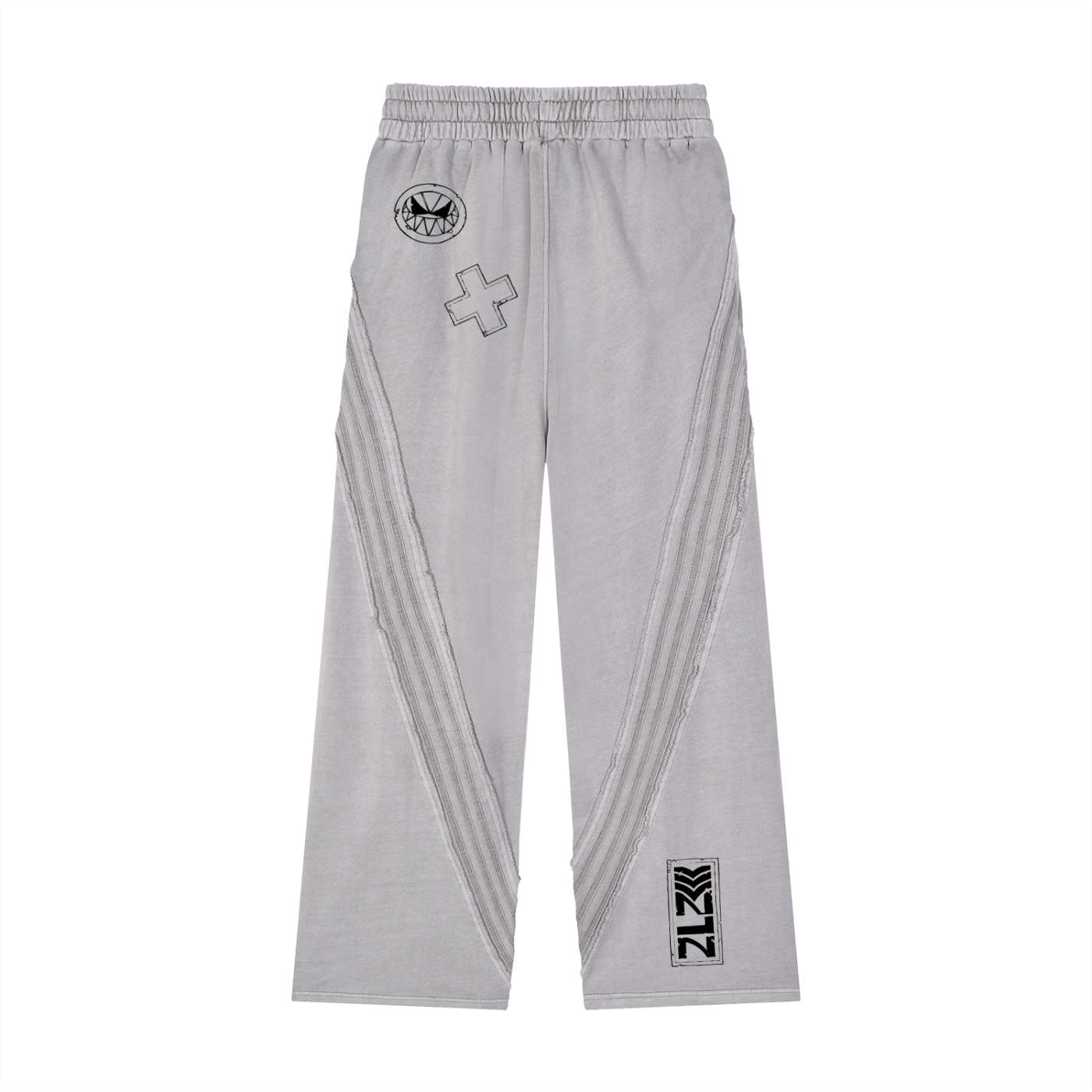 Snow Washed Tape Raw Edge Sweatpants - AY - Line Anime