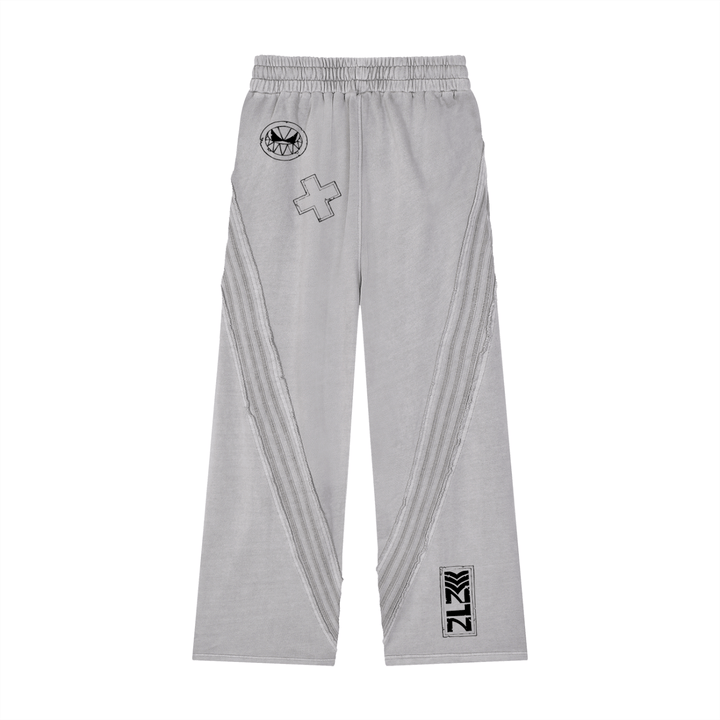 Snow Washed Tape Raw Edge Sweatpants