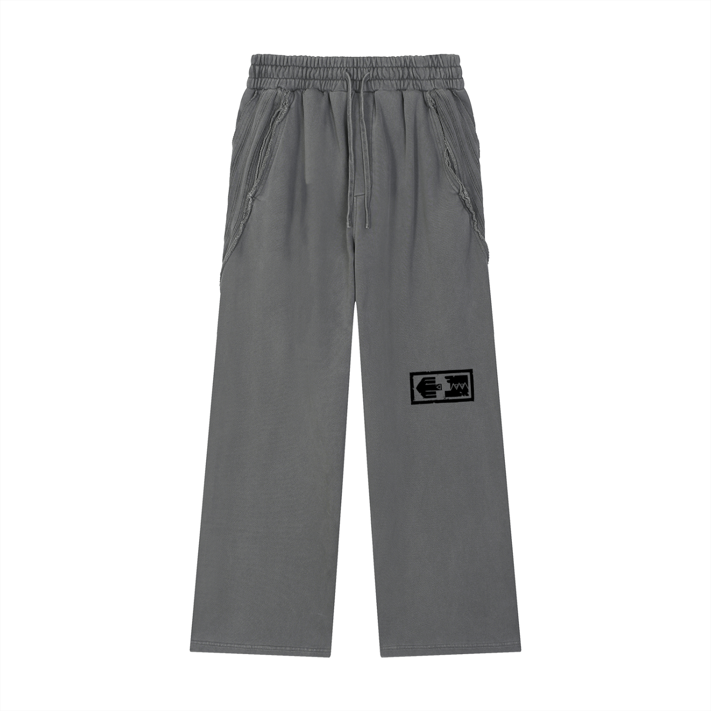 Snow Washed Tape Raw Edge Sweatpants - AY - Line Anime